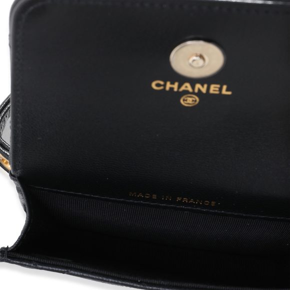Chanel Black Quilted Goatskin Punk Chain Mini Belt Bag - Picture 5 of 5